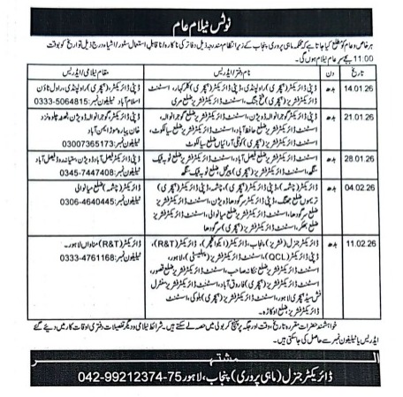 Public Notice for General Information